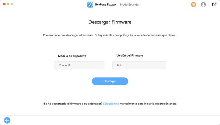 descargar firmware para reparar iPhone