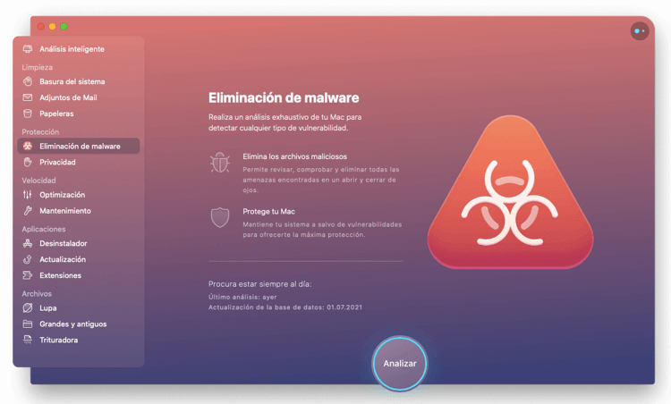 eliminación de malware Mac